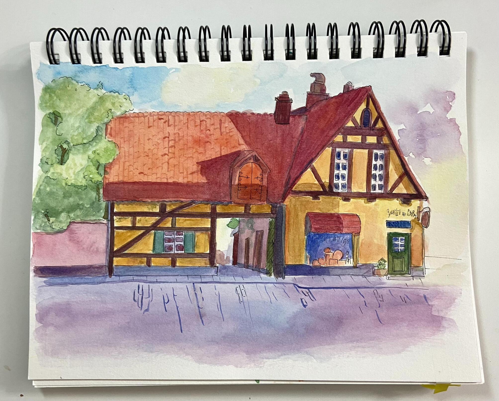 Bakery, Kiki's Delivery Service (watercolor)